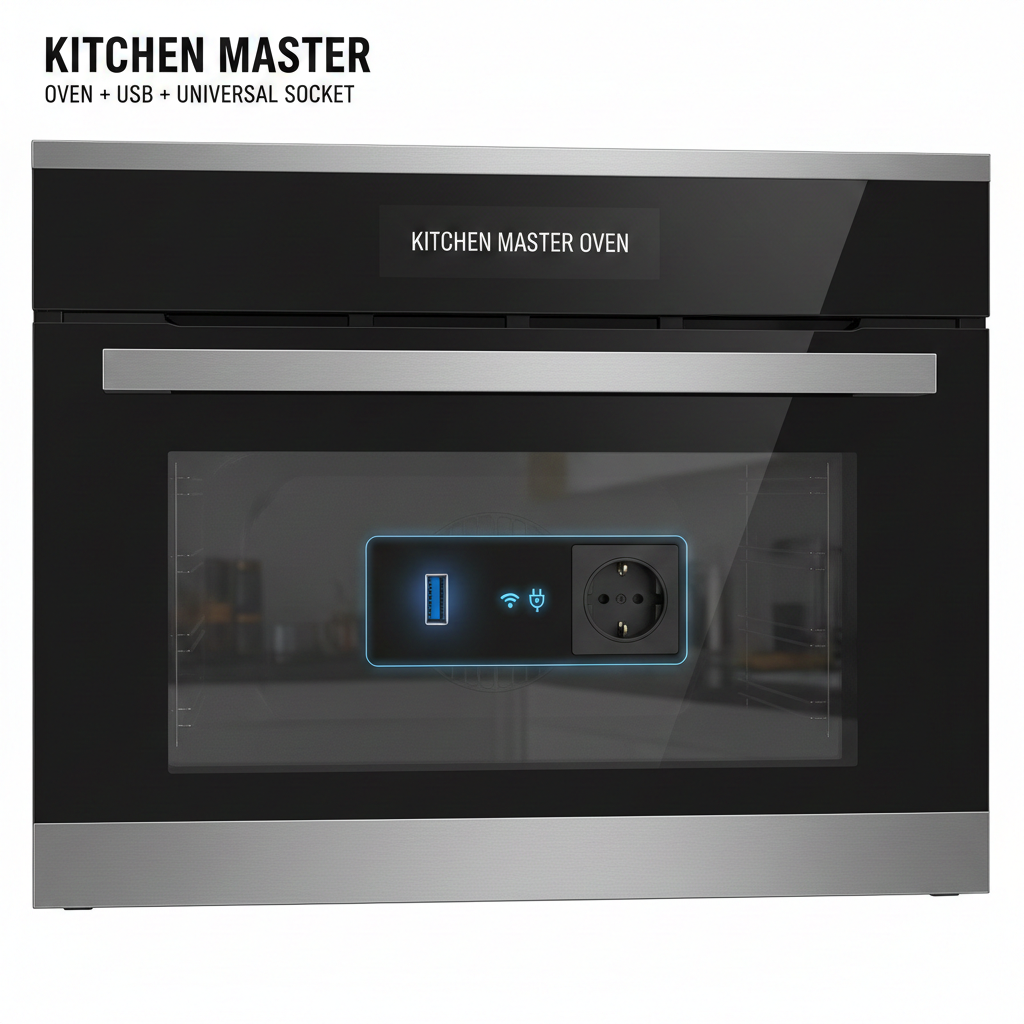 Kitchen Master Oven + USB + Universal Socket