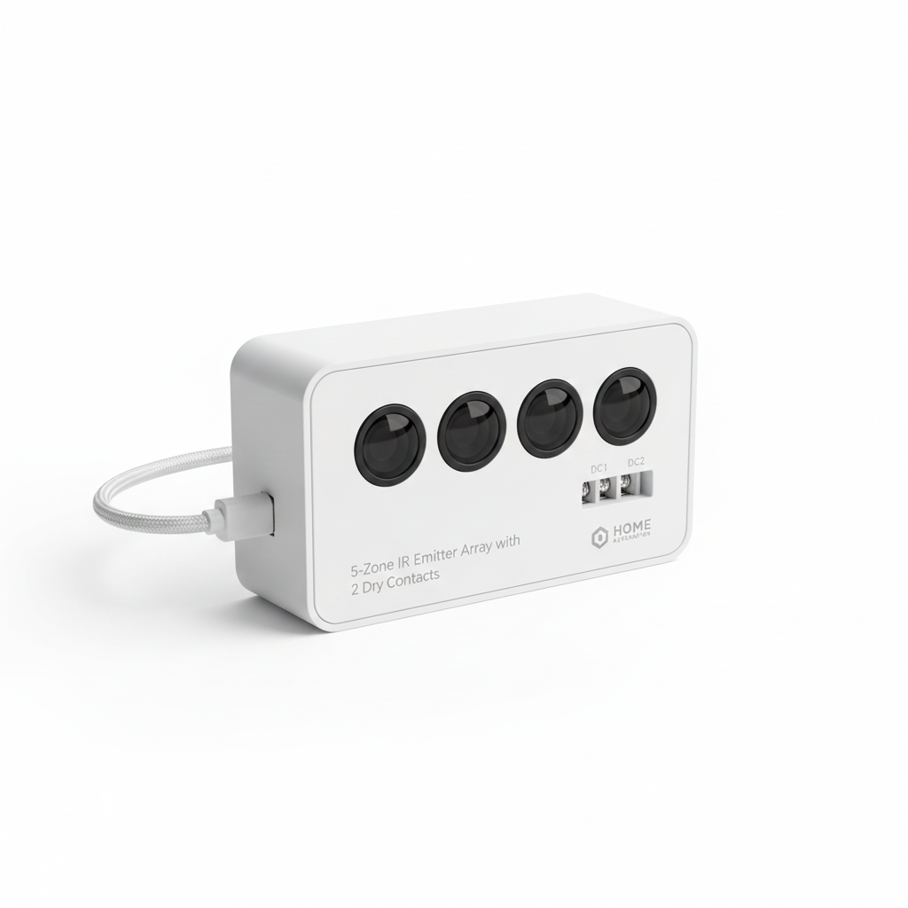 5-Zone IR Emitter Array with 2 Dry Contacts
