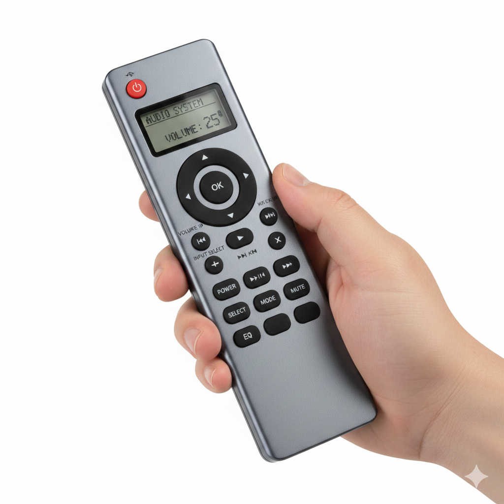 Hand Held IR remote for Audio Systems