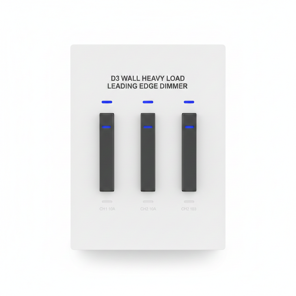 D3 wall Heavy Load Leading Edge Dimmer 3Ch 10A