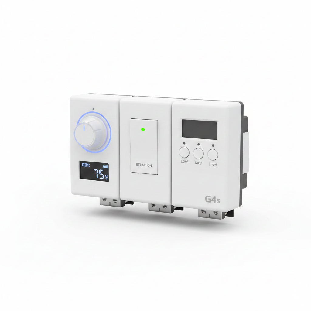 1Dimmer+1 Relay+ 1Fan Speed TC Module (G4s)