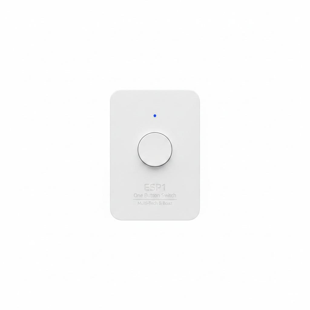 ESP1 One Button Switch by Multi-Tech & Boaz - White