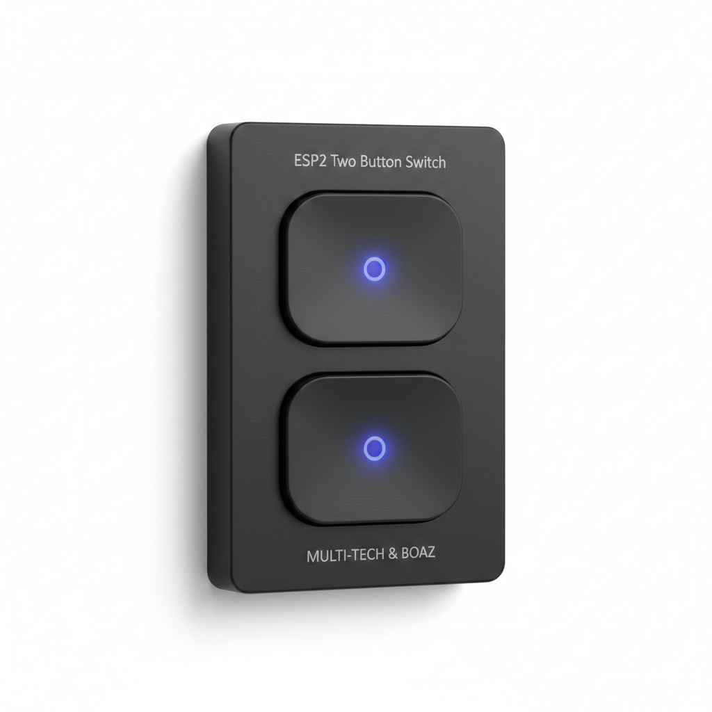 ESP2 Two Button Switch by Multi-Tech & Boaz - Black