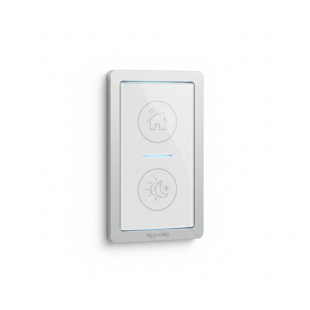 Planum2 Two Button Switch with Silk Screen Icon