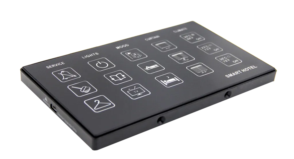 hotel room control panel